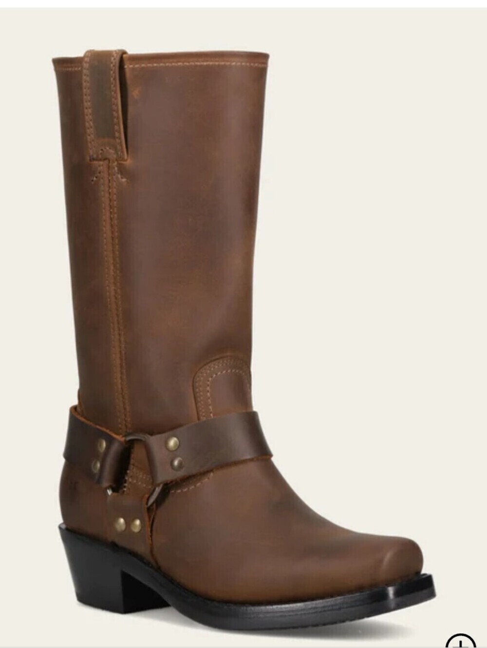 FRYE 12R USA Brown Leather Harness Engineer Biker Western Knee Boots Shoes 7 M